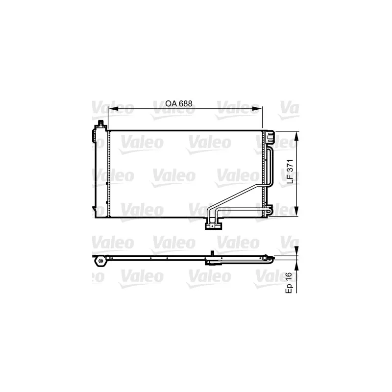 Condenseur, climatisation VALEO 814186
