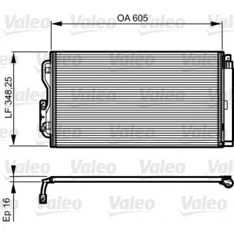 Condenseur, climatisation VALEO 814189