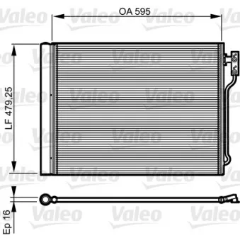 Condenseur, climatisation VALEO 814192