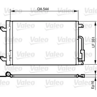 Condenseur, climatisation VALEO 814198