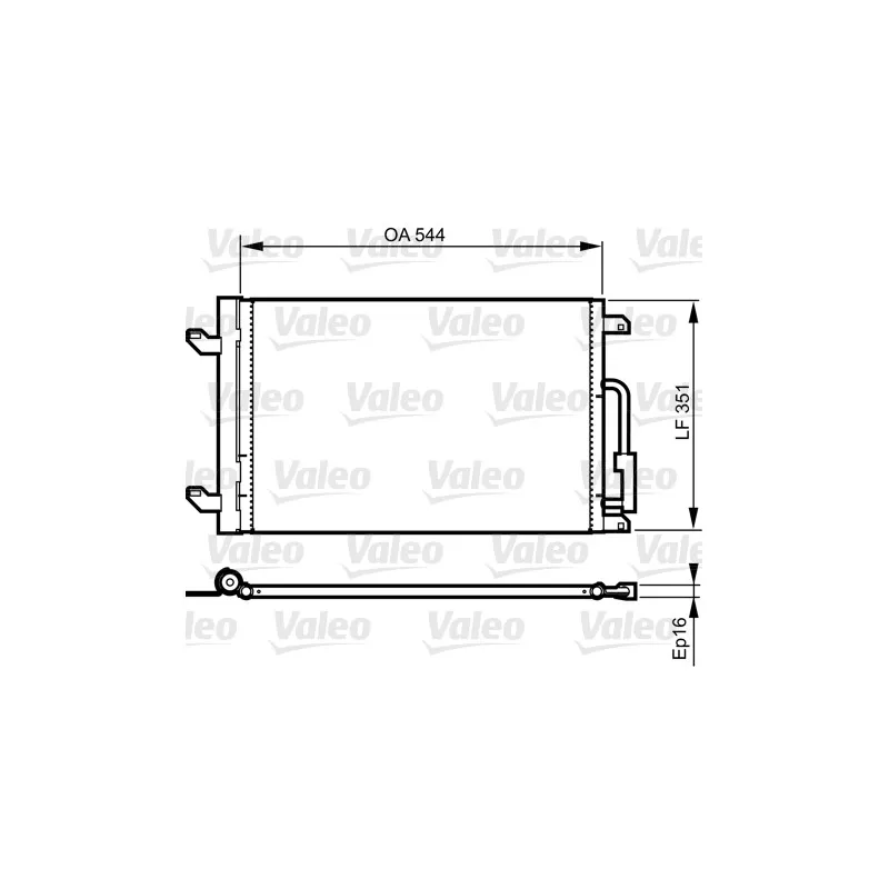 Condenseur, climatisation VALEO 814198