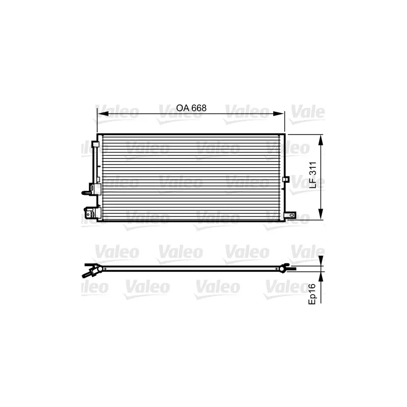 Condenseur, climatisation VALEO 814199