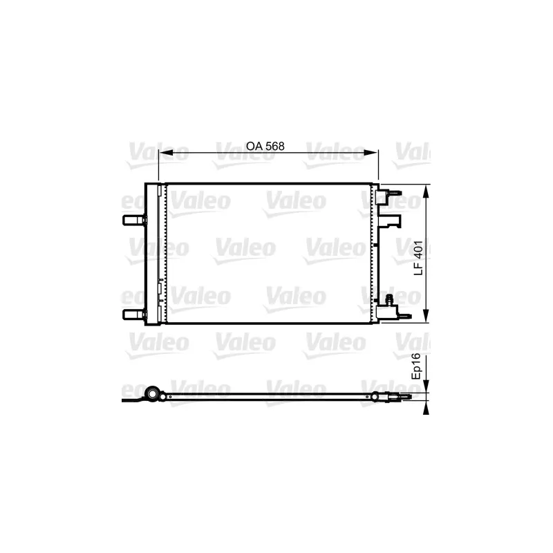 Condenseur, climatisation VALEO 814201