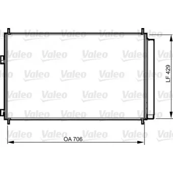 Condenseur, climatisation VALEO 814204