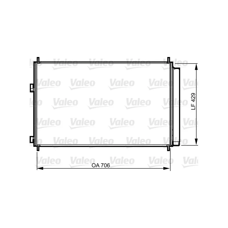 Condenseur, climatisation VALEO 814204