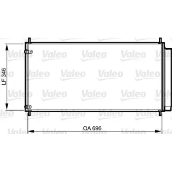 Condenseur, climatisation VALEO 814205