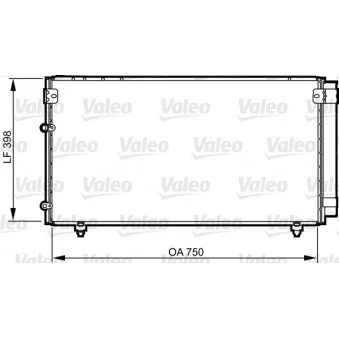 Condenseur, climatisation VALEO 814207