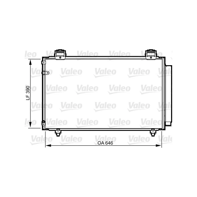 Condenseur, climatisation VALEO 814208