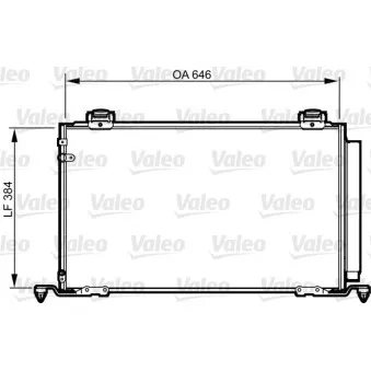 Condenseur, climatisation VALEO 814209