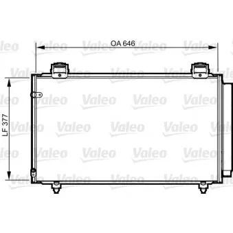 Condenseur, climatisation VALEO 814210