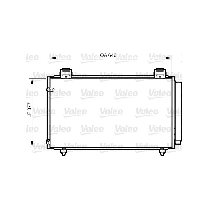 Condenseur, climatisation VALEO 814210