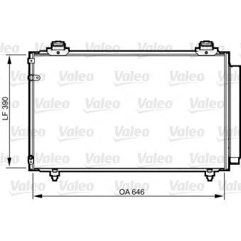 Condenseur, climatisation VALEO 814211