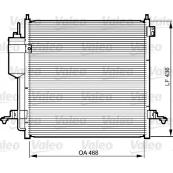 Condenseur, climatisation VALEO 814214
