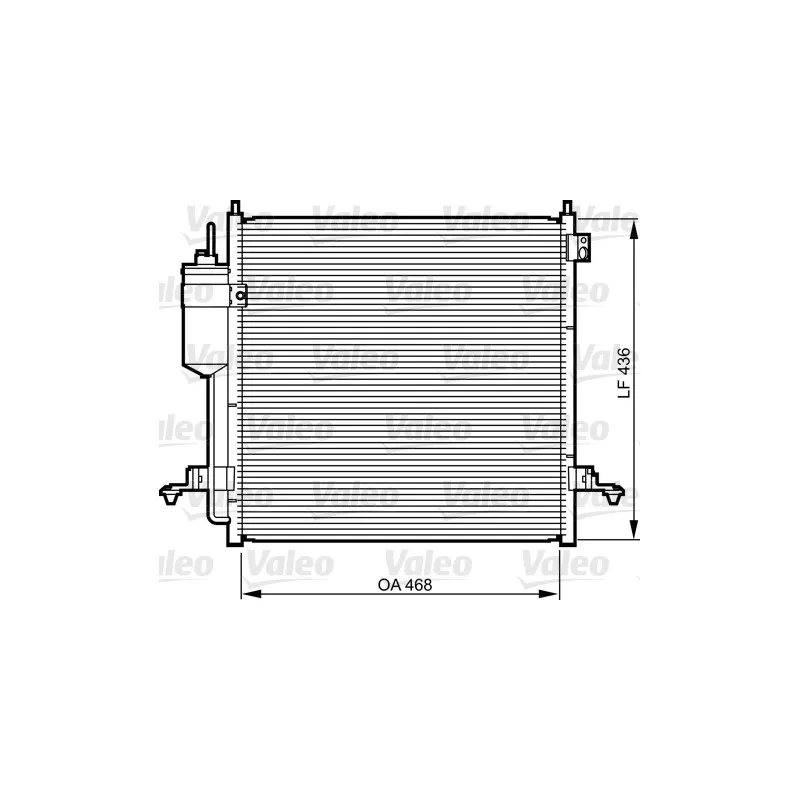 Condenseur, climatisation VALEO 814214