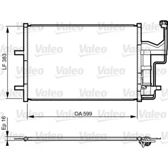 Condenseur, climatisation VALEO 814216