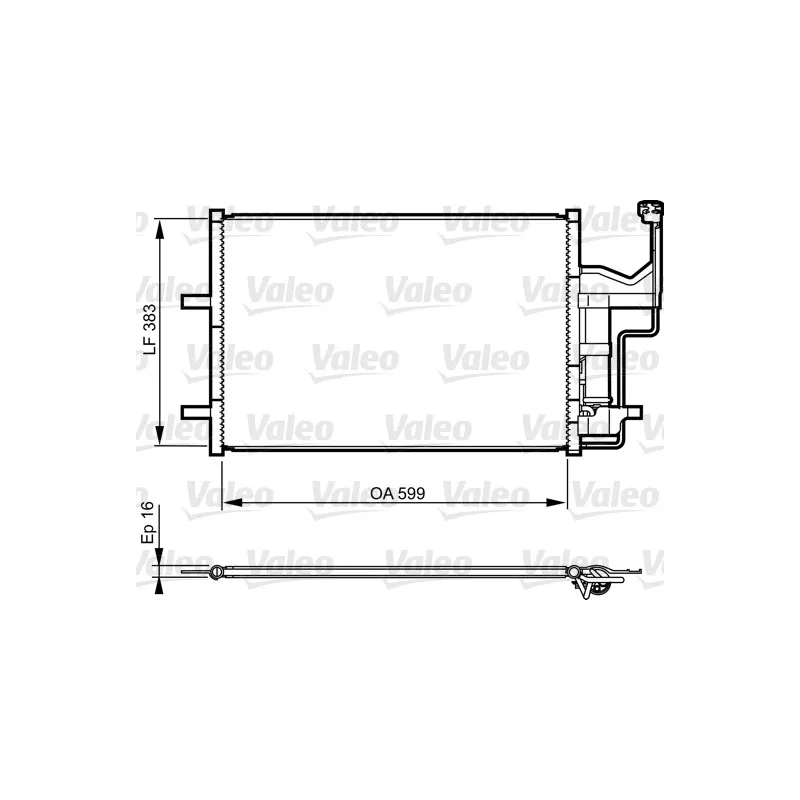 Condenseur, climatisation VALEO 814216