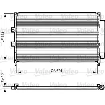 Condenseur, climatisation VALEO 814217