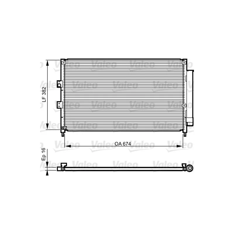 Condenseur, climatisation VALEO 814217