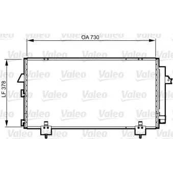 Condenseur, climatisation VALEO 814218