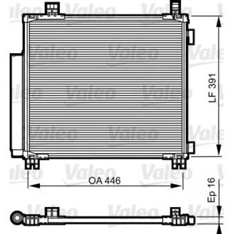 Condenseur, climatisation VALEO 814220