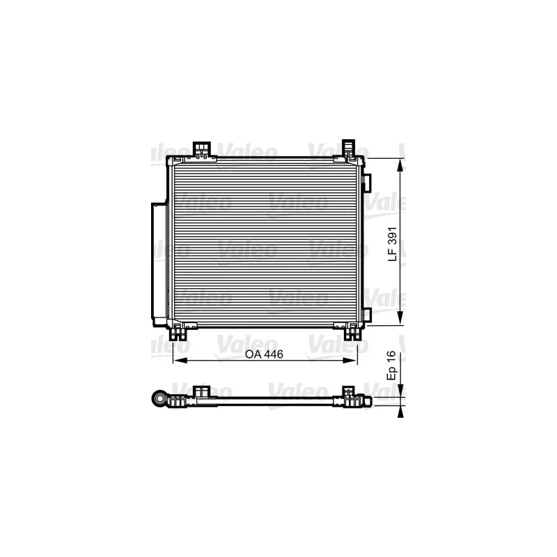 Condenseur, climatisation VALEO 814220