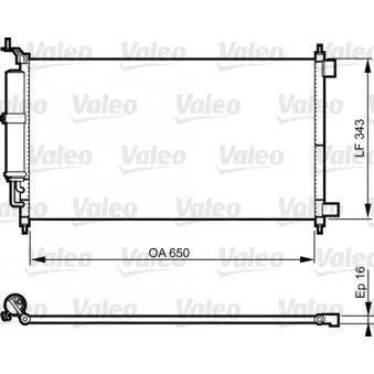 Condenseur, climatisation VALEO 814221