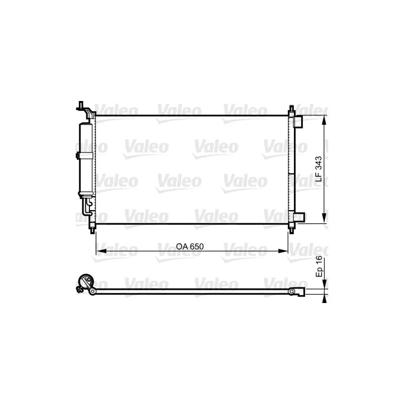 Condenseur, climatisation VALEO 814221