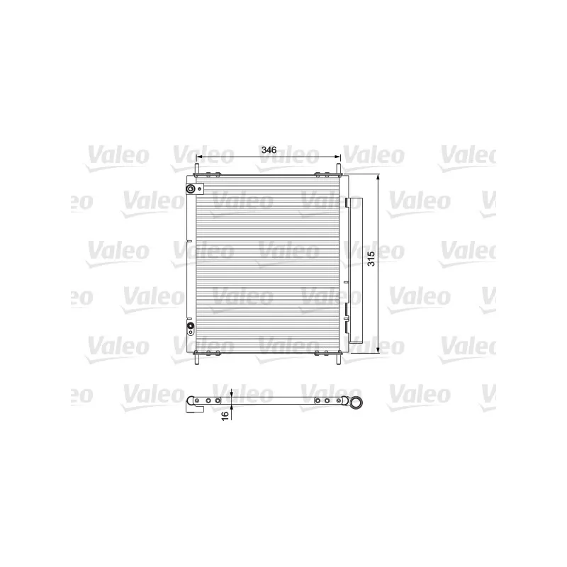 Condenseur, climatisation VALEO 814222
