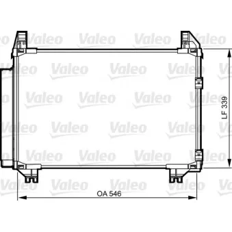 Condenseur, climatisation VALEO 814223