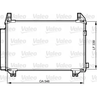 Condenseur, climatisation VALEO 814224