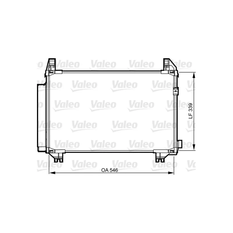 Condenseur, climatisation VALEO 814224
