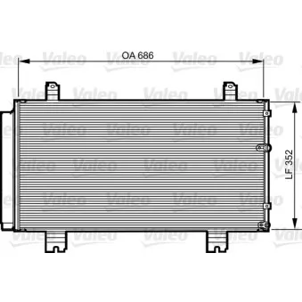 Condenseur, climatisation VALEO 814226