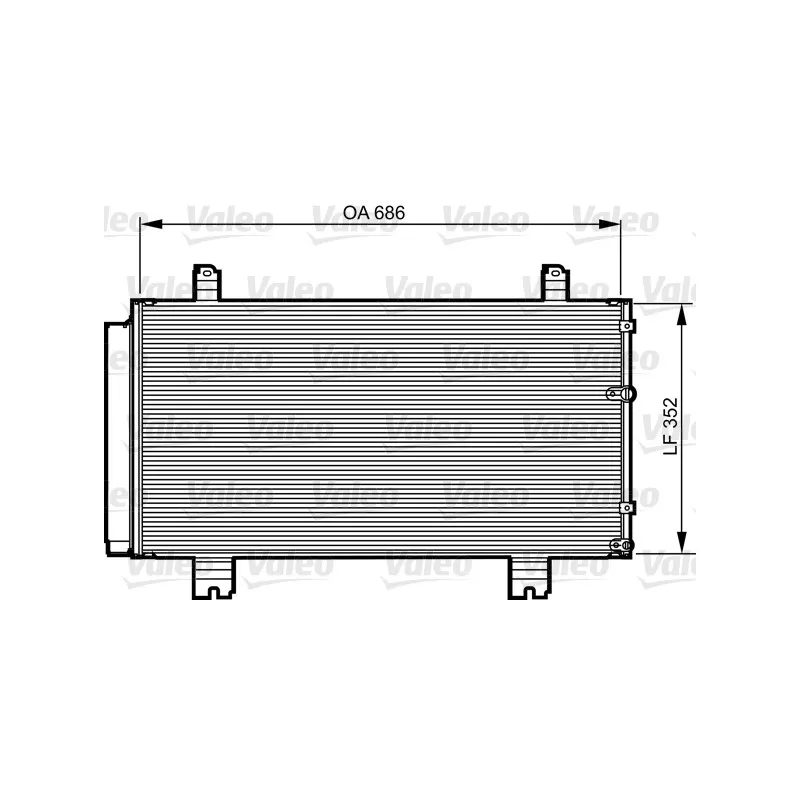 Condenseur, climatisation VALEO 814226