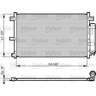 Condenseur, climatisation VALEO 814227