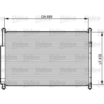 Condenseur, climatisation VALEO 814228