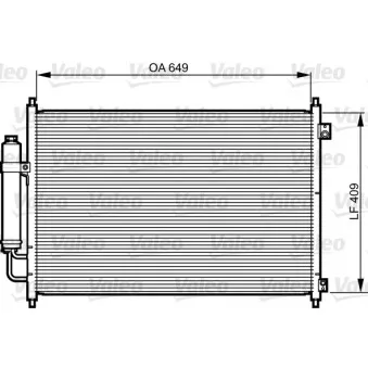 Condenseur, climatisation VALEO 814231