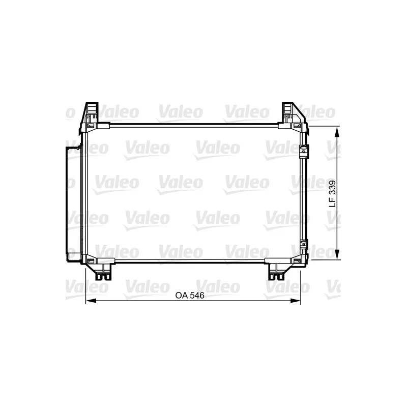Condenseur, climatisation VALEO 814233