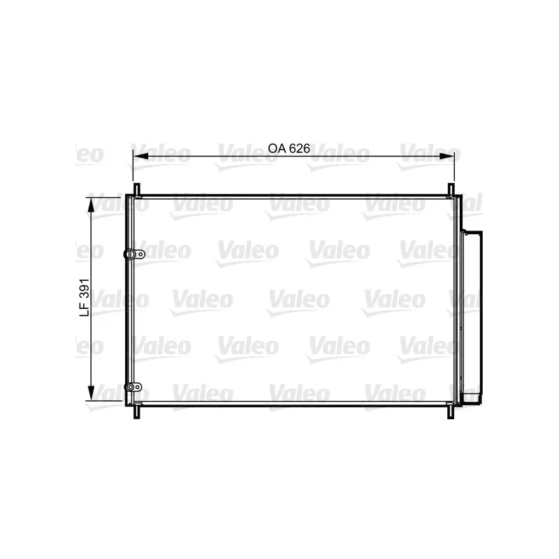 Condenseur, climatisation VALEO 814234