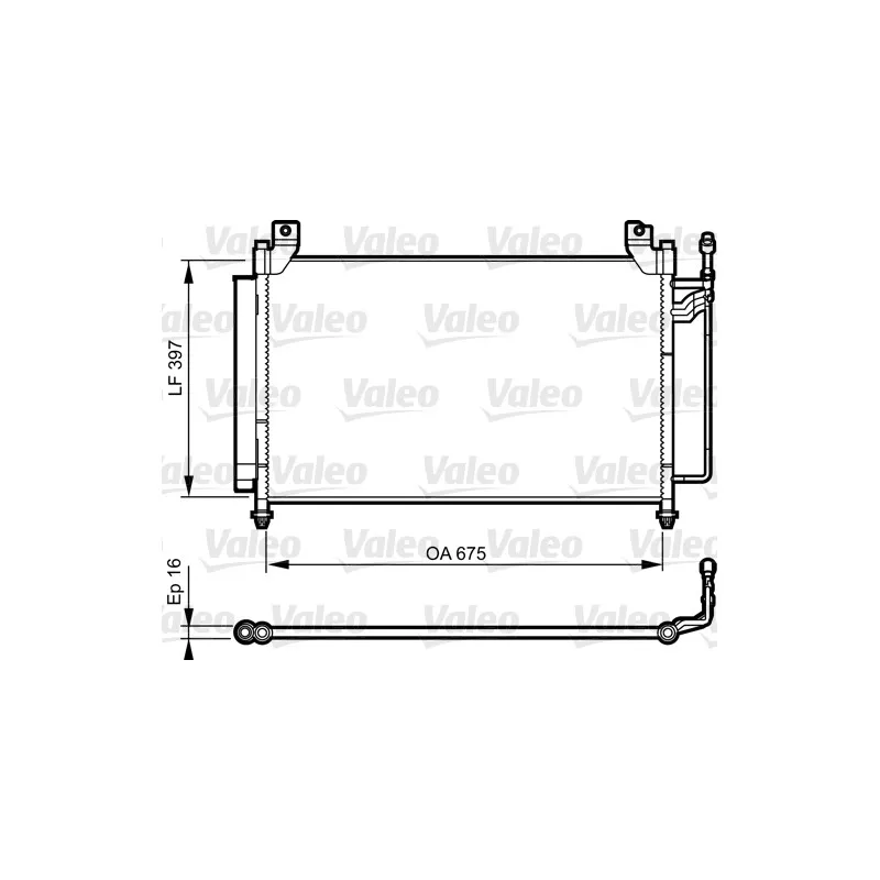 Condenseur, climatisation VALEO 814235