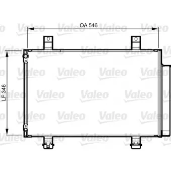 Condenseur, climatisation VALEO 814237