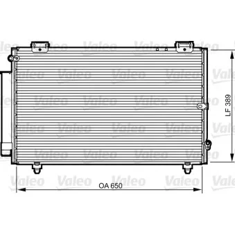 Condenseur, climatisation VALEO 814238