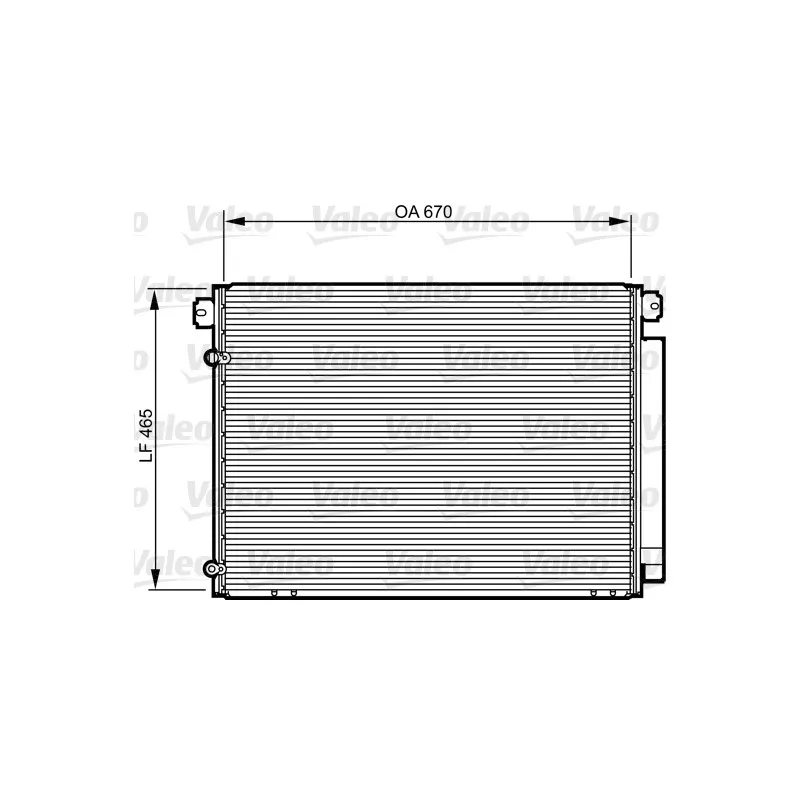 Condenseur, climatisation VALEO 814239