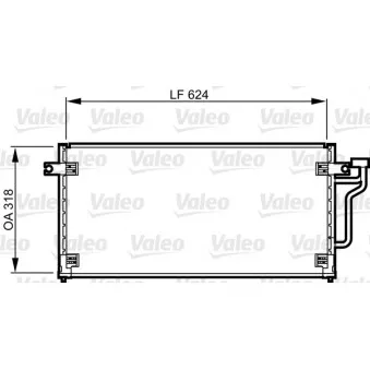 Condenseur, climatisation VALEO 814240