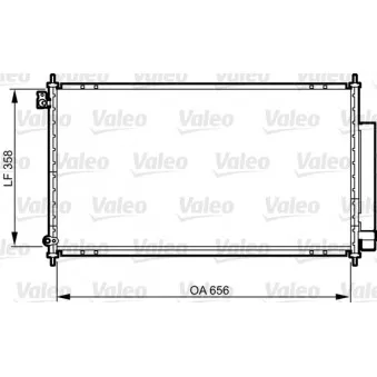 Condenseur, climatisation VALEO 814242