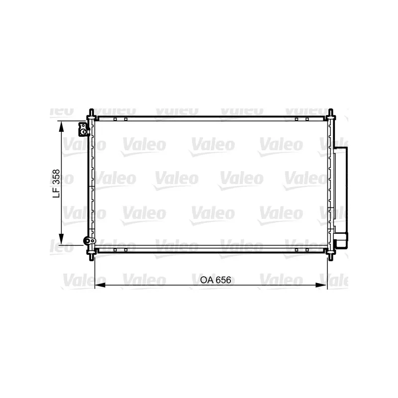 Condenseur, climatisation VALEO 814242