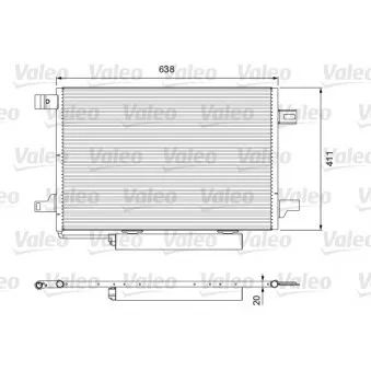 Condenseur, climatisation VALEO 814249