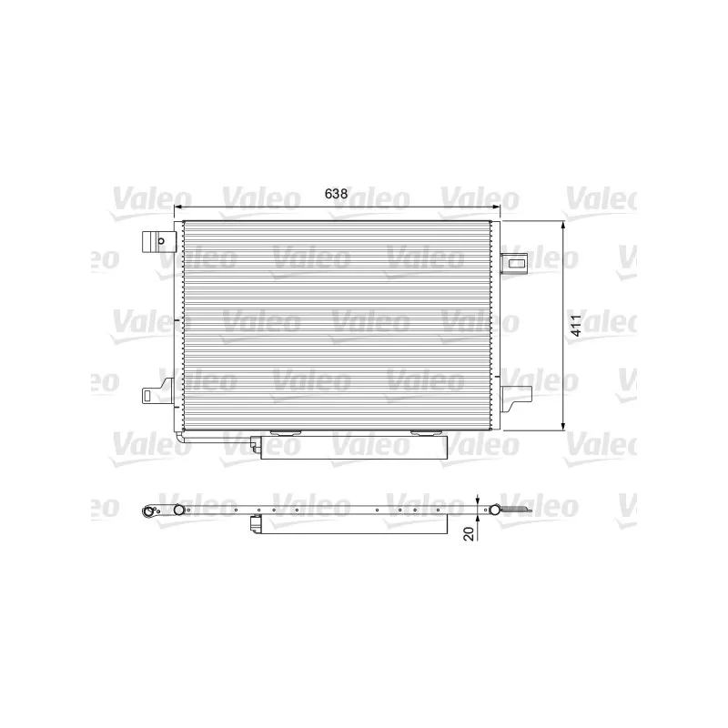 Condenseur, climatisation VALEO 814249