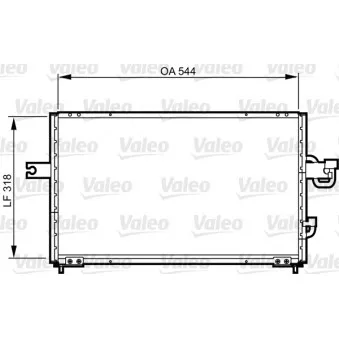 Condenseur, climatisation VALEO 814255