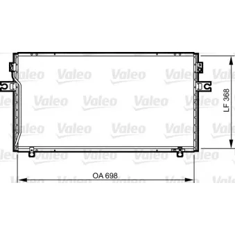 Condenseur, climatisation VALEO 814256