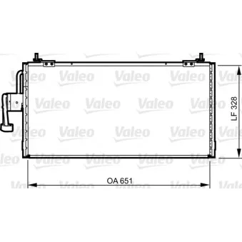 Condenseur, climatisation VALEO 814260